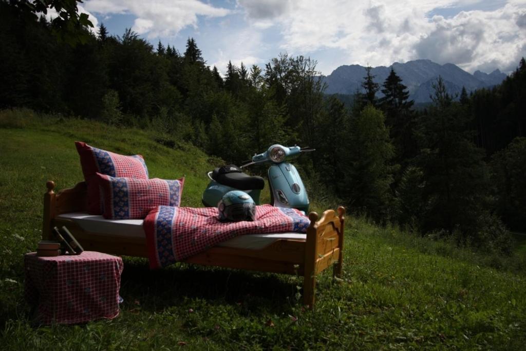 Berghaus Alpenland Apartment Klais Eksteriør bilde